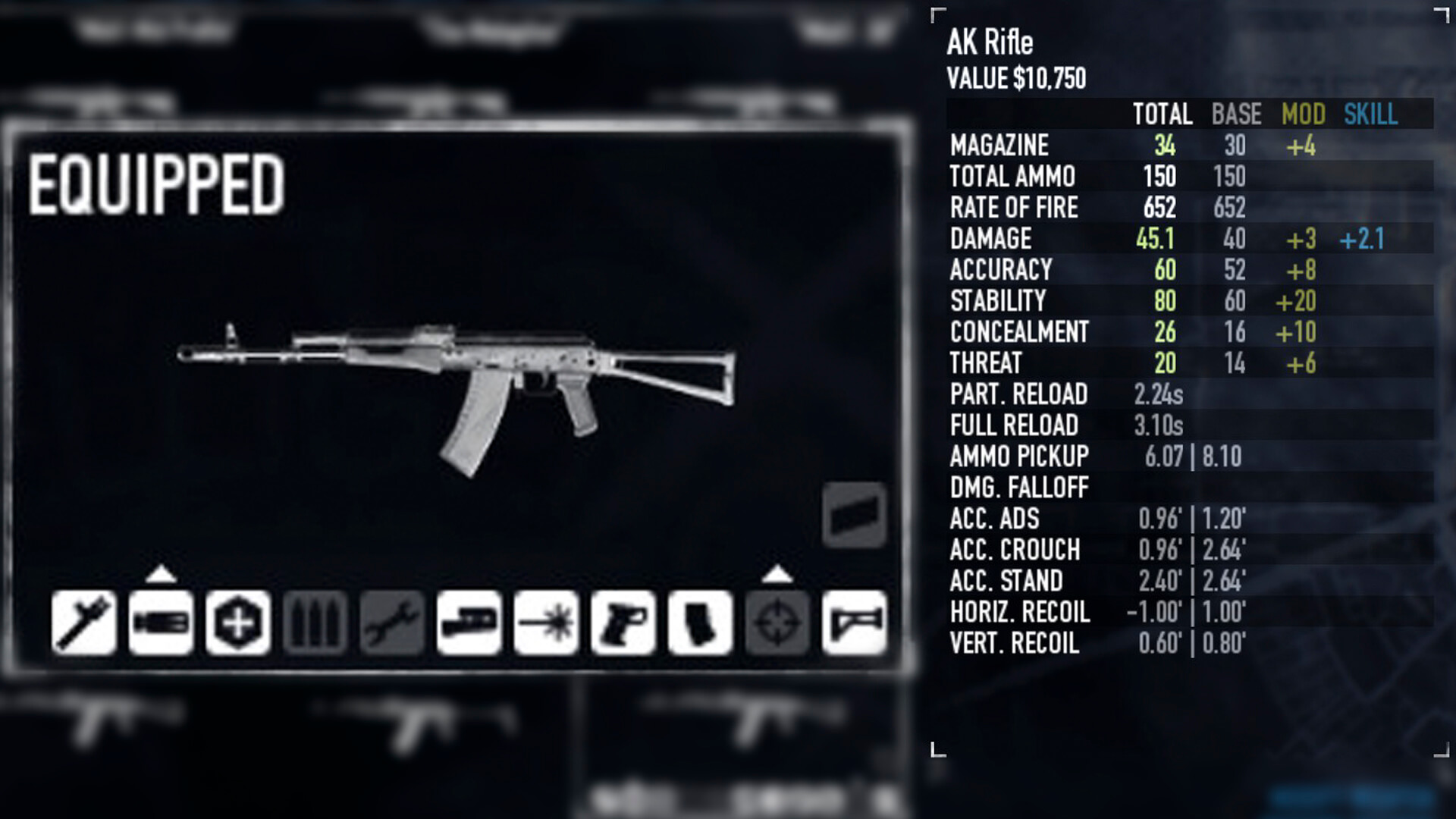 WEAPON STATS